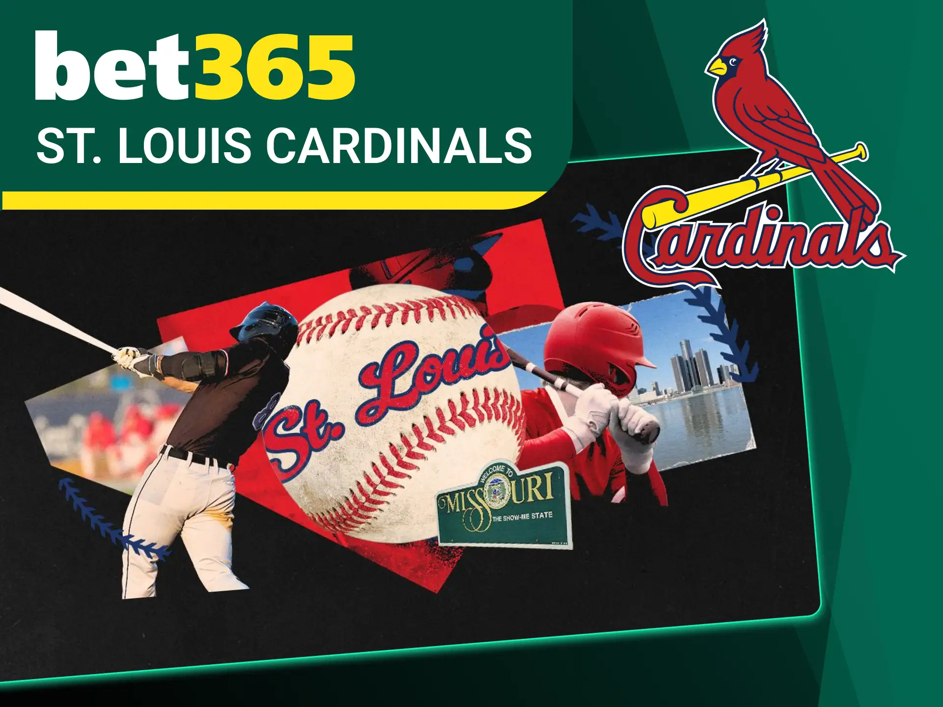 Bet on the legendary St Louis Cardinals team through bet365 India.